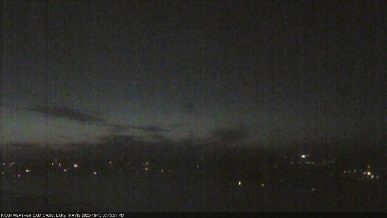 Lake Travis webcam, October 15, 2022 7:45 PM CT