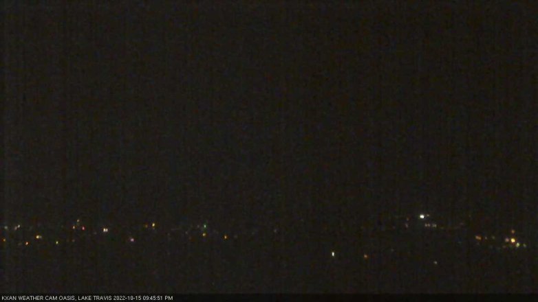 Lake Travis webcam, October 15, 2022 9:45 PM CT