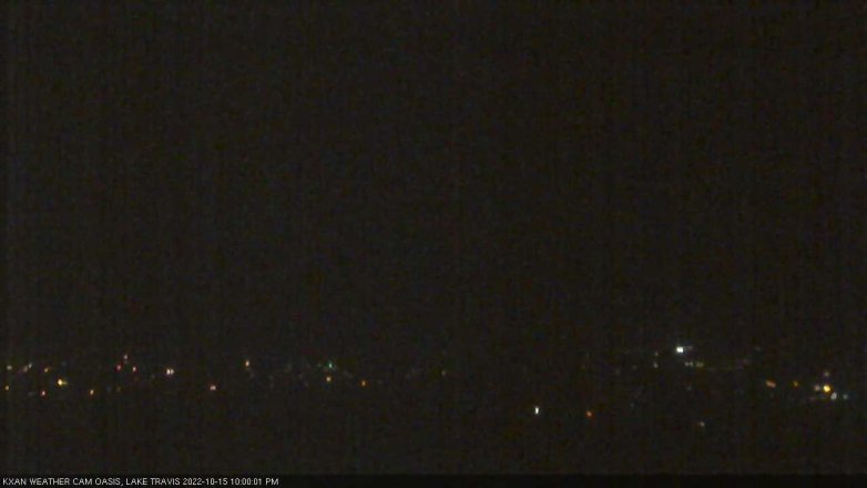Lake Travis webcam, October 15, 2022 10:00 PM CT