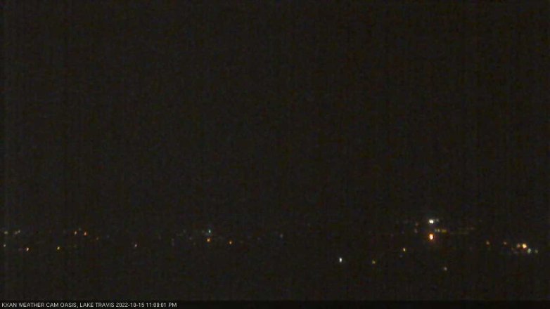 Lake Travis webcam, October 15, 2022 11:00 PM CT