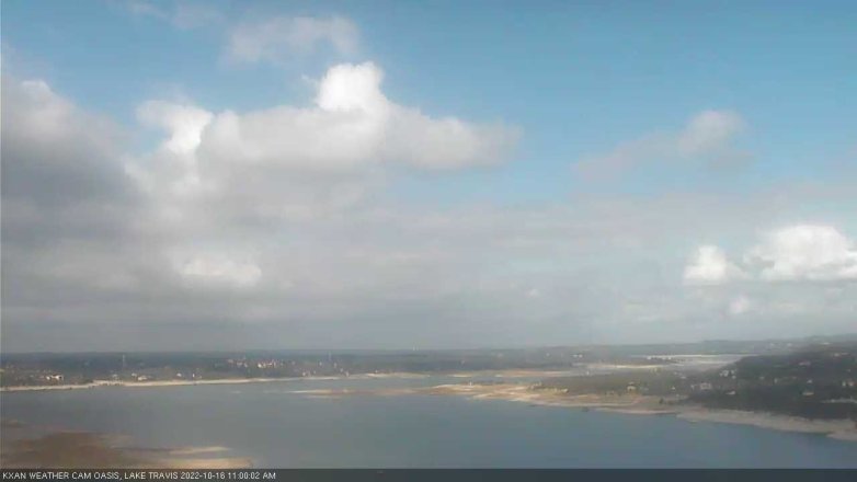 Lake Travis webcam, October 16, 2022 11:00 AM CT