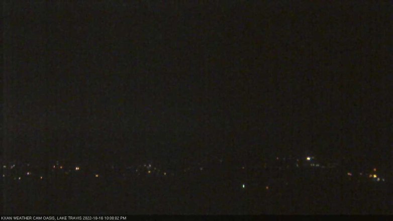 Lake Travis webcam, October 16, 2022 10:00 PM CT
