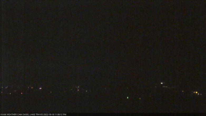 Lake Travis webcam, October 16, 2022 11:00 PM CT