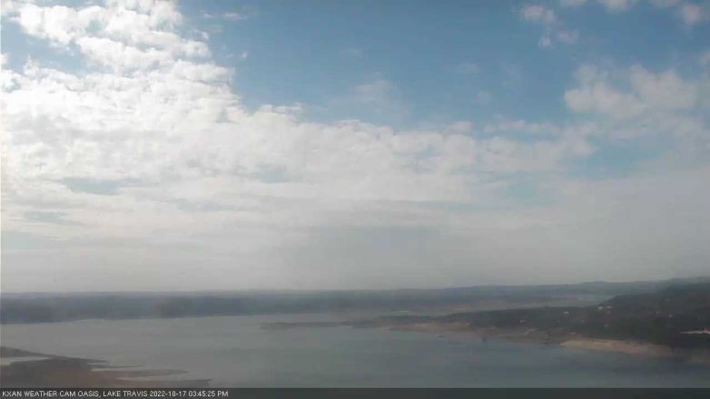 Lake Travis webcam, October 17, 2022 3:45 PM CT