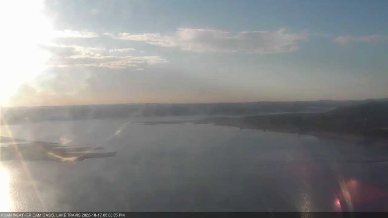 Lake Travis webcam, October 17, 2022 6:00 PM CT