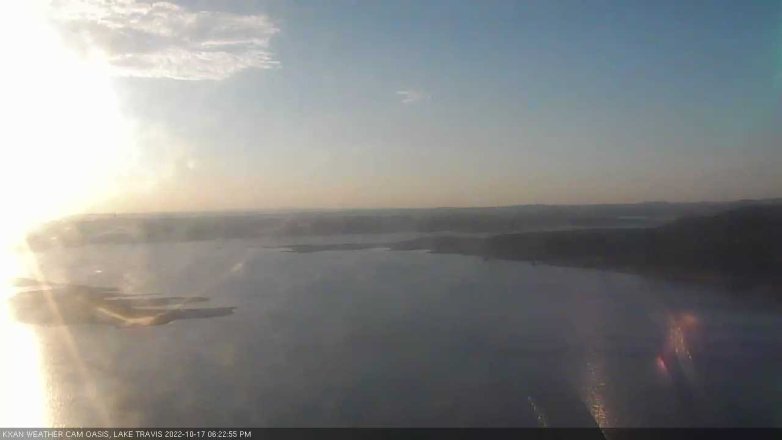 Lake Travis webcam, October 17, 2022 6:25 PM CT