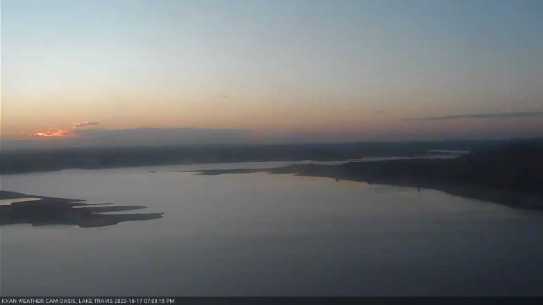 Lake Travis webcam, October 17, 2022 7:00 PM CT