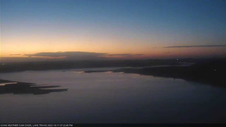 Lake Travis webcam, October 17, 2022 7:25 PM CT
