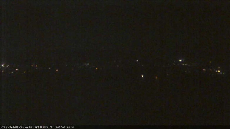 Lake Travis webcam, October 17, 2022 8:00 PM CT