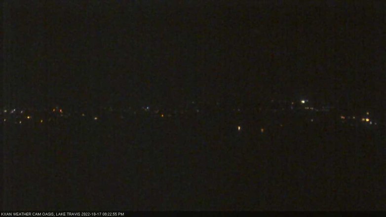 Lake Travis webcam, October 17, 2022 8:25 PM CT