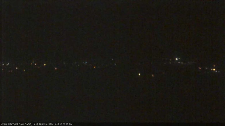 Lake Travis webcam, October 17, 2022 10:00 PM CT