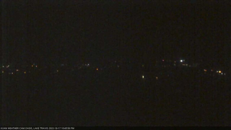 Lake Travis webcam, October 17, 2022 10:45 PM CT