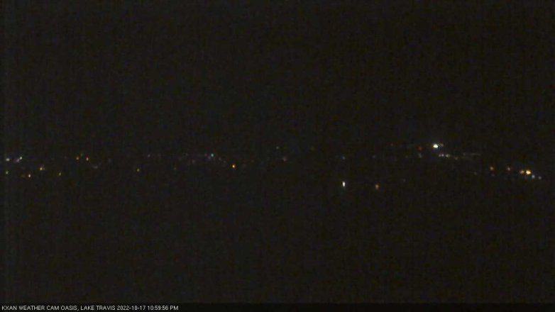 Lake Travis webcam, October 17, 2022 11:00 PM CT