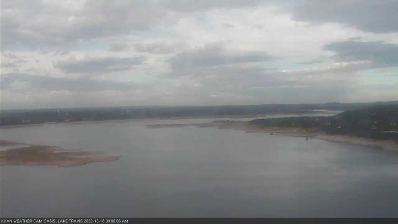 Lake Travis webcam, October 18, 2022 9:00 AM CT