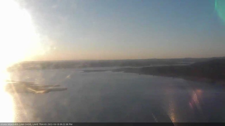 Lake Travis webcam, October 18, 2022 6:25 PM CT