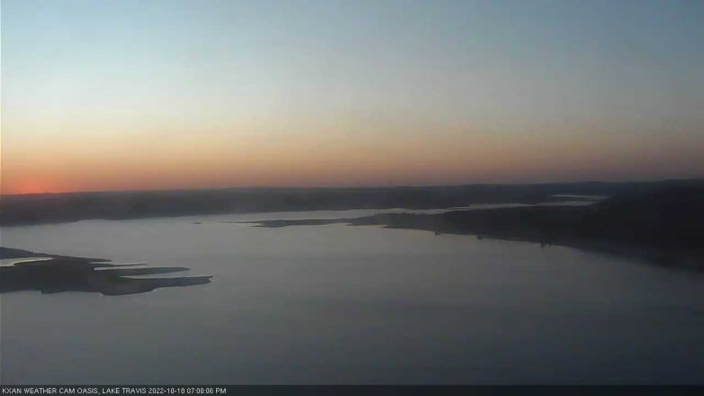 Lake Travis webcam, October 18, 2022 7:00 PM CT