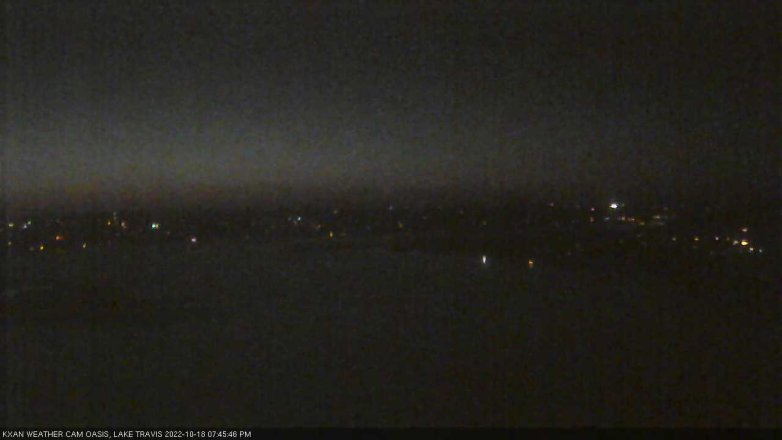 Lake Travis webcam, October 18, 2022 7:45 PM CT