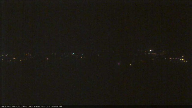 Lake Travis webcam, October 18, 2022 9:00 PM CT