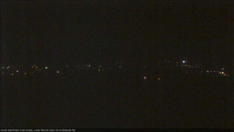 Lake Travis webcam, October 18, 2022 9:45 PM CT