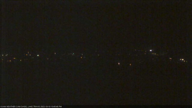 Lake Travis webcam, October 18, 2022 10:45 PM CT