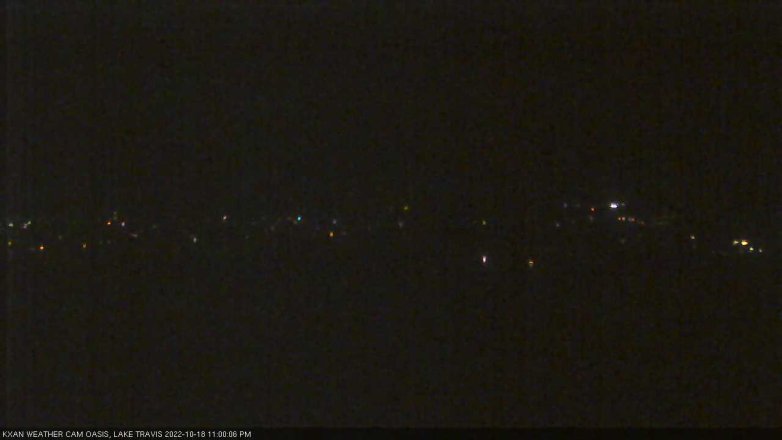 Lake Travis webcam, October 18, 2022 11:00 PM CT
