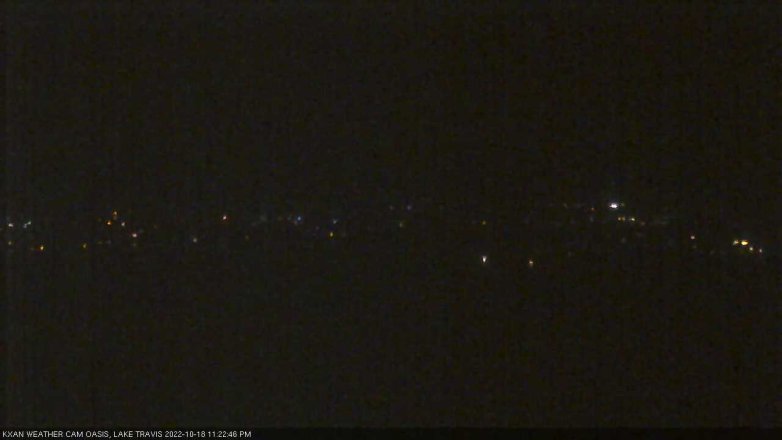 Lake Travis webcam, October 18, 2022 11:25 PM CT