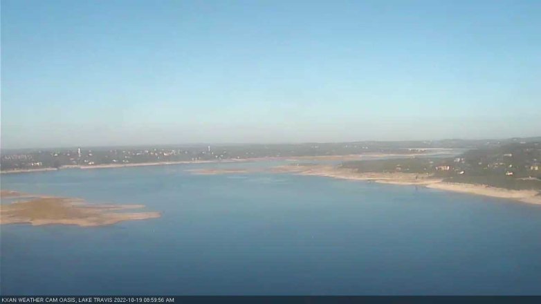 Lake Travis webcam, October 19, 2022 9:00 AM CT