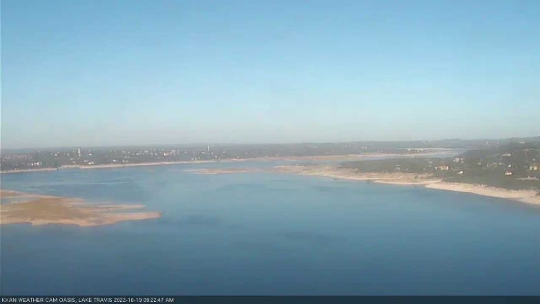 Lake Travis webcam, October 19, 2022 9:25 AM CT