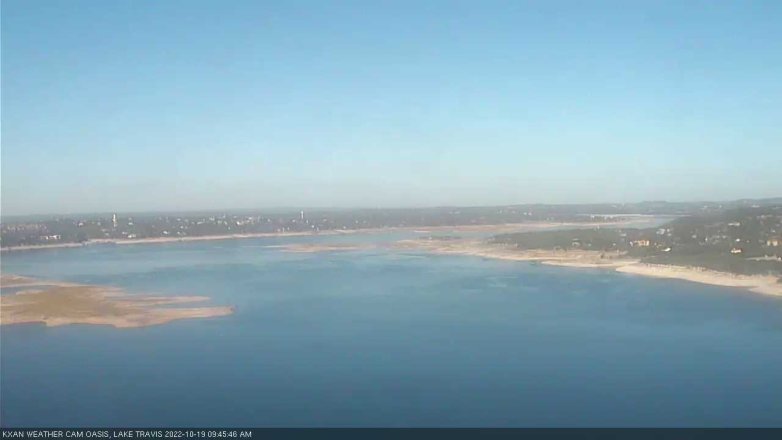 Lake Travis webcam, October 19, 2022 9:45 AM CT