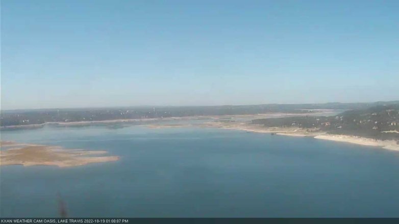 Lake Travis webcam, October 19, 2022 1:00 PM CT