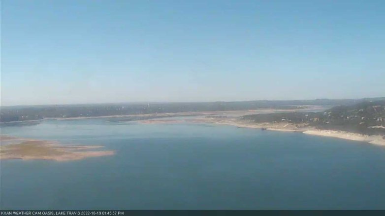 Lake Travis webcam, October 19, 2022 1:45 PM CT