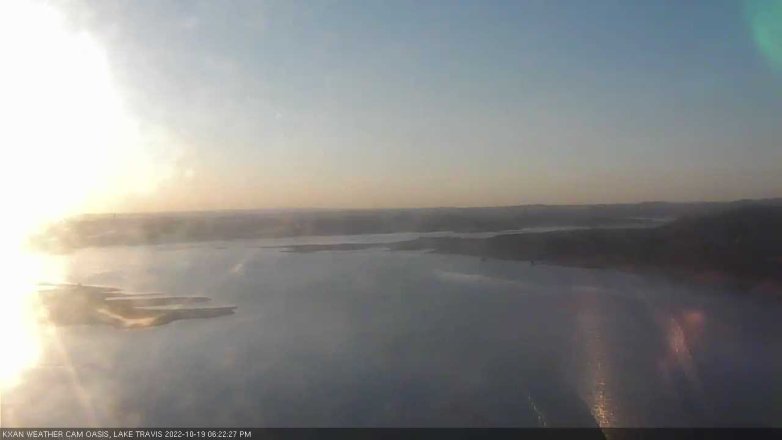 Lake Travis webcam, October 19, 2022 6:25 PM CT
