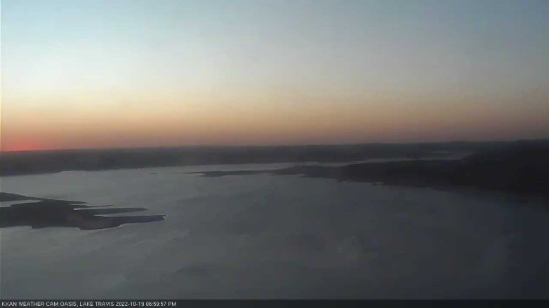 Lake Travis webcam, October 19, 2022 7:00 PM CT