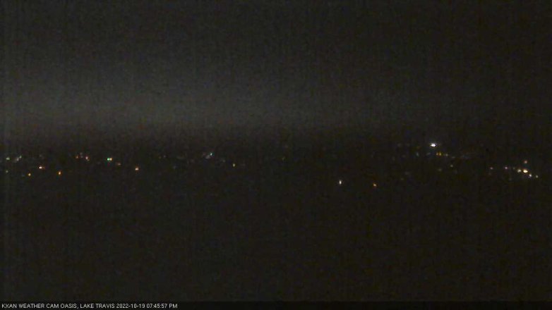Lake Travis webcam, October 19, 2022 7:45 PM CT