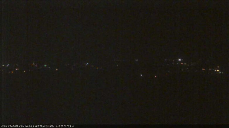 Lake Travis webcam, October 19, 2022 8:00 PM CT