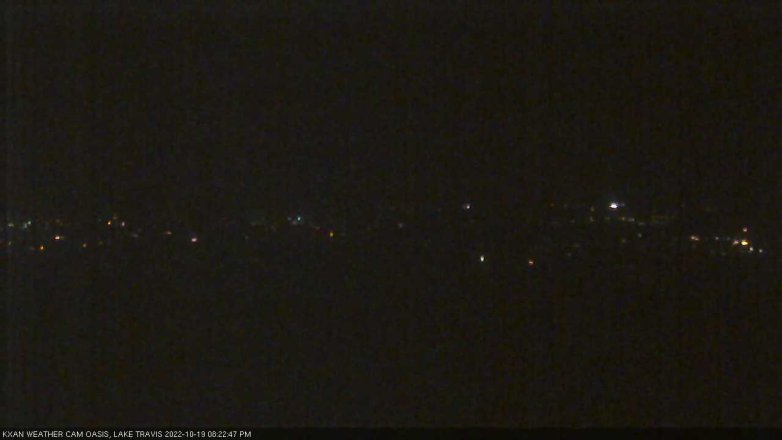 Lake Travis webcam, October 19, 2022 8:25 PM CT