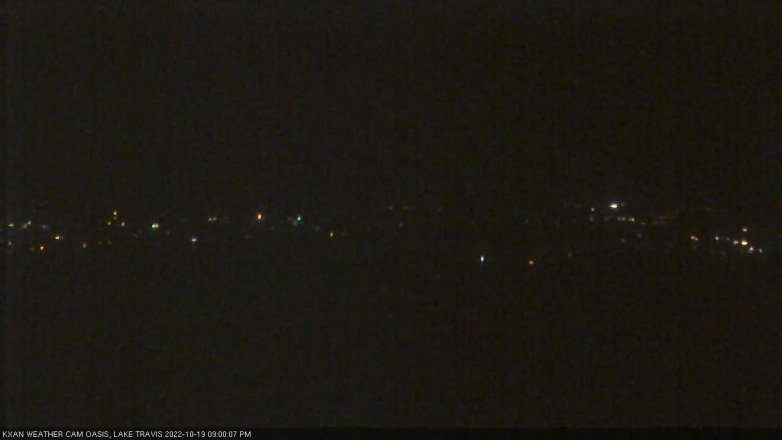 Lake Travis webcam, October 19, 2022 9:00 PM CT