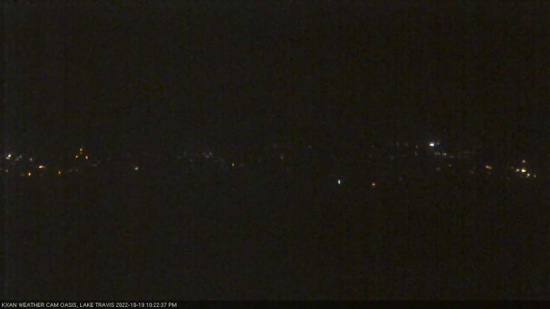 Lake Travis webcam, October 19, 2022 10:25 PM CT