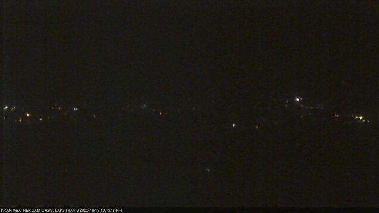 Lake Travis webcam, October 19, 2022 10:45 PM CT
