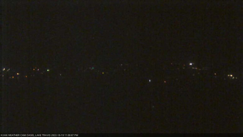 Lake Travis webcam, October 19, 2022 11:00 PM CT