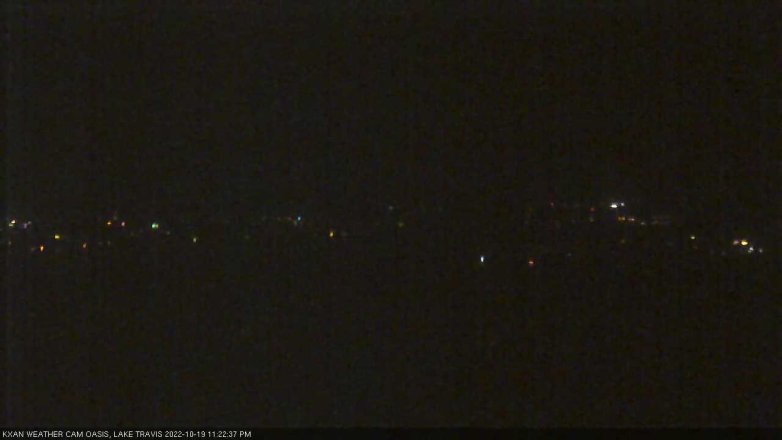 Lake Travis webcam, October 19, 2022 11:25 PM CT