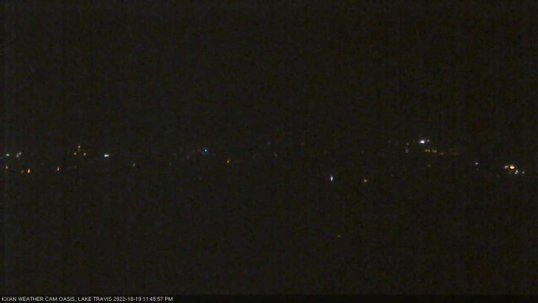 Lake Travis webcam, October 19, 2022 11:45 PM CT