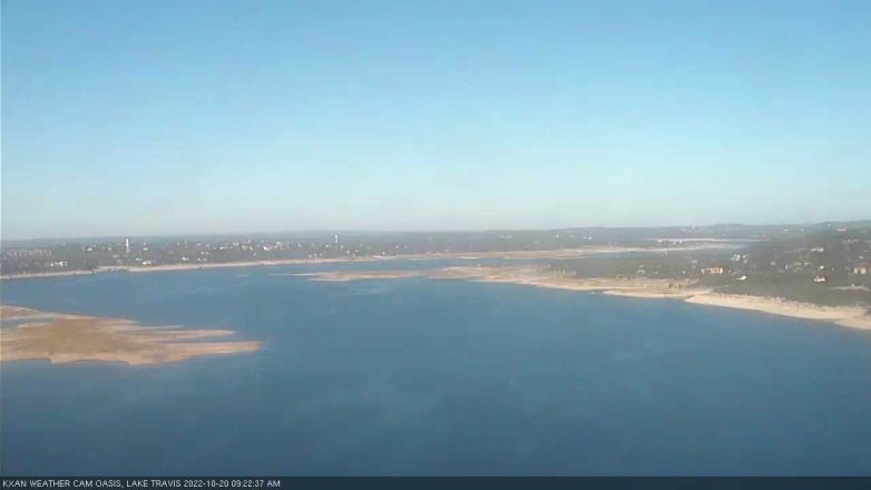 Lake Travis webcam, October 20, 2022 9:25 AM CT