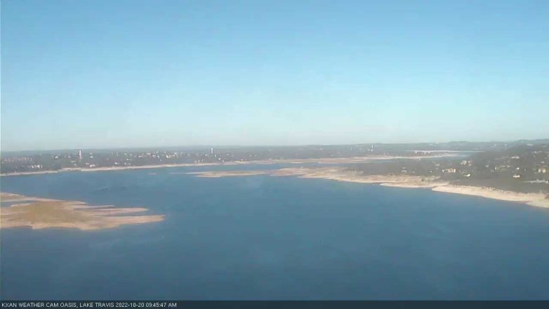 Lake Travis webcam, October 20, 2022 9:45 AM CT