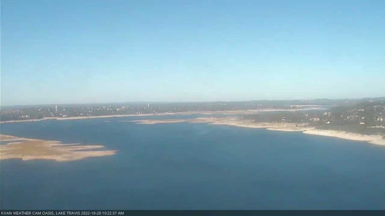 Lake Travis webcam, October 20, 2022 10:25 AM CT