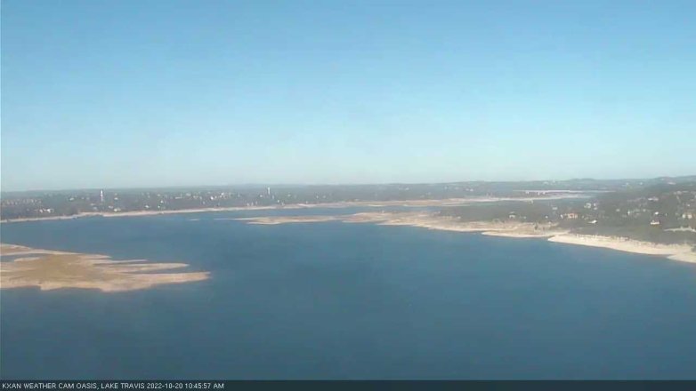 Lake Travis webcam, October 20, 2022 10:45 AM CT