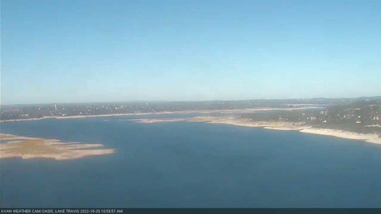 Lake Travis webcam, October 20, 2022 11:00 AM CT
