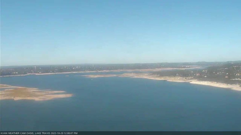 Lake Travis webcam, October 20, 2022 12:00 PM CT