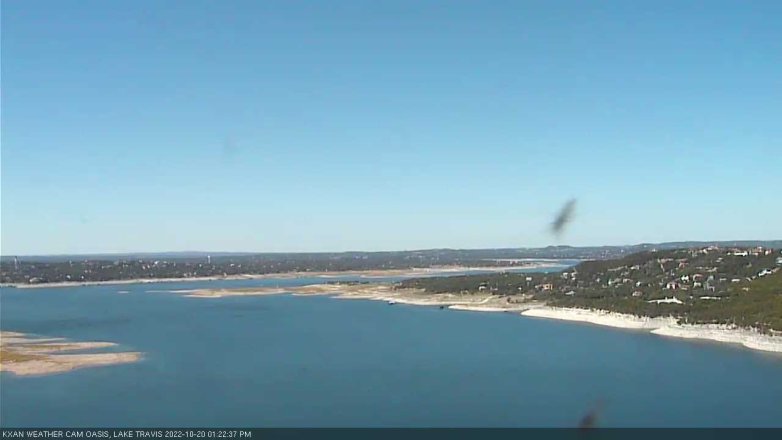 Lake Travis webcam, October 20, 2022 1:25 PM CT