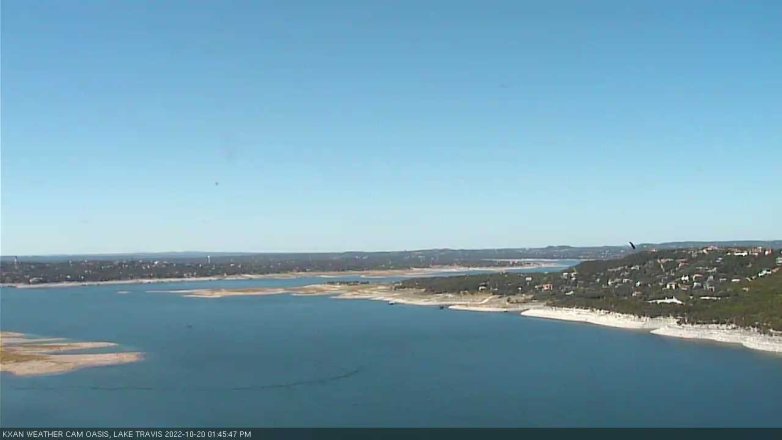 Lake Travis webcam, October 20, 2022 1:45 PM CT